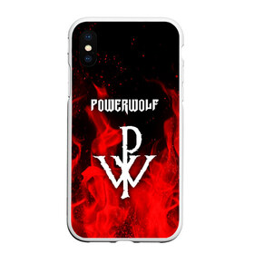 Чехол для iPhone XS Max матовый с принтом POWERWOLF в Белгороде, Силикон | Область печати: задняя сторона чехла, без боковых панелей | powerwolf | wolf | метал | пауэр метал. | повервольф | поверфульф | рок | хэви металб