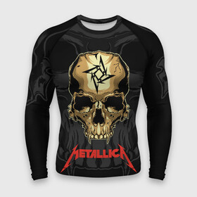 Мужской рашгард 3D с принтом Metallica в Белгороде,  |  | american | james hetfield | kirk hammett | l | metal band | metallic | metallica | music | robot | rock | scales | sitting | skeleton | skull | throne | американская | джеймс хетфилд | кирк хэмметт | ларс ульрих | логотип | метал группа | металл