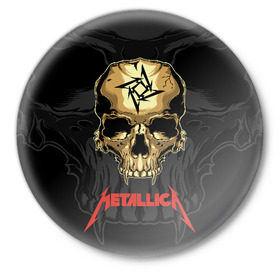 Значок с принтом Metallica в Белгороде,  металл | круглая форма, металлическая застежка в виде булавки | american | james hetfield | kirk hammett | l | metal band | metallic | metallica | music | robot | rock | scales | sitting | skeleton | skull | throne | американская | джеймс хетфилд | кирк хэмметт | ларс ульрих | логотип | метал группа | металл