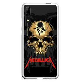 Чехол для Honor P Smart Z с принтом Metallica в Белгороде, Силикон | Область печати: задняя сторона чехла, без боковых панелей | american | james hetfield | kirk hammett | l | metal band | metallic | metallica | music | robot | rock | scales | sitting | skeleton | skull | throne | американская | джеймс хетфилд | кирк хэмметт | ларс ульрих | логотип | метал группа | металл