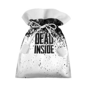 Подарочный 3D мешок с принтом Dead Inside в Белгороде, 100% полиэстер | Размер: 29*39 см | Тематика изображения на принте: dead | dota | inside | аниме | внутри | гуль | дэд | инсайд | мертвец | мертвый | токийский