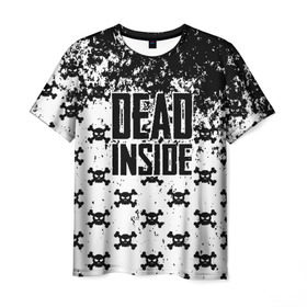 Мужская футболка 3D с принтом Dead Inside в Белгороде, 100% полиэфир | прямой крой, круглый вырез горловины, длина до линии бедер | dead | dota | inside | аниме | внутри | гуль | дэд | инсайд | мертвец | мертвый | токийский