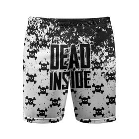 Мужские шорты 3D спортивные с принтом Dead Inside в Белгороде,  |  | dead | dota | inside | аниме | внутри | гуль | дэд | инсайд | мертвец | мертвый | токийский