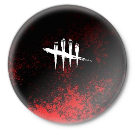 Значок с принтом DEAD BY DAYLIGHT в Белгороде,  металл | круглая форма, металлическая застежка в виде булавки | lindemann | lm | rammstein | rock | кристиан лоренц | линдеманн | лм | музыка | рамштайн | рок | тилль линдеманн