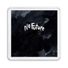 Магнит 55*55 с принтом ТЬМА - No Future в Белгороде, Пластик | Размер: 65*65 мм; Размер печати: 55*55 мм | 1921 | 1953 | 1986 | 2019 | 2052 | dark | future | jonas | logo | mikkel | mundus | no future | portal | sic | будущего | йонас | лого | логотип | миккель | надпись | нет | портал | сериал | сериалы | символ | тьма