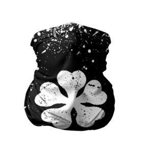 Бандана-труба 3D с принтом ЧЁРНЫЙ КЛЕВЕР в Белгороде, 100% полиэстер, ткань с особыми свойствами — Activecool | плотность 150‒180 г/м2; хорошо тянется, но сохраняет форму | asta | black bull | black clover | bull | clover | аста | бык | клевер | чёрный бык | чёрный клевер