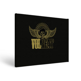 Холст прямоугольный с принтом Volbeat в Белгороде, 100% ПВХ |  | groove metal | hardcore | psychobilly | volbeat | волбит