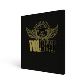 Холст квадратный с принтом Volbeat в Белгороде, 100% ПВХ |  | groove metal | hardcore | psychobilly | volbeat | волбит