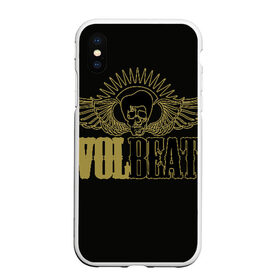 Чехол для iPhone XS Max матовый с принтом Volbeat в Белгороде, Силикон | Область печати: задняя сторона чехла, без боковых панелей | groove metal | hardcore | psychobilly | volbeat | волбит