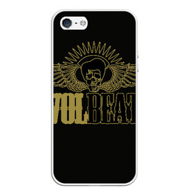 Чехол для iPhone 5/5S матовый с принтом Volbeat в Белгороде, Силикон | Область печати: задняя сторона чехла, без боковых панелей | groove metal | hardcore | psychobilly | volbeat | волбит