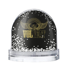 Снежный шар с принтом Volbeat в Белгороде, Пластик | Изображение внутри шара печатается на глянцевой фотобумаге с двух сторон | groove metal | hardcore | psychobilly | volbeat | волбит