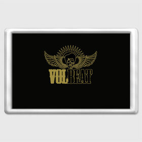 Магнит 45*70 с принтом Volbeat  в Белгороде, Пластик | Размер: 78*52 мм; Размер печати: 70*45 | groove metal | hardcore | psychobilly | volbeat | волбит