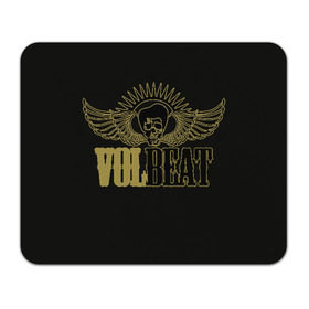 Коврик для мышки прямоугольный с принтом Volbeat в Белгороде, натуральный каучук | размер 230 х 185 мм; запечатка лицевой стороны | groove metal | hardcore | psychobilly | volbeat | волбит