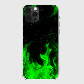 Чехол для iPhone 12 Pro Max с принтом ЗЕЛЁНЫЙ ОГОНЬ в Белгороде, Силикон |  | bright | fire | flame | heat | light | wildfire | искры | огненный | огонь | пламя | пожар