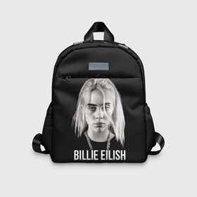 Детский рюкзак 3D с принтом BILLIE EILISH в Белгороде, 100% полиэстер | лямки с регулируемой длиной, сверху петелька, чтобы рюкзак можно было повесить на вешалку. Основное отделение закрывается на молнию, как и внешний карман. Внутри дополнительный карман. По бокам два дополнительных кармашка | ayelish | bad guy | bellyache | bilie eilish | bilie elish | billie | billie eilish | eilish | electronic | elish | music | били айлиш | билли айлиш | эйлиш | элиш