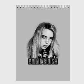 Скетчбук с принтом BILLIE EILISH в Белгороде, 100% бумага
 | 48 листов, плотность листов — 100 г/м2, плотность картонной обложки — 250 г/м2. Листы скреплены сверху удобной пружинной спиралью | ayelish | bad guy | bellyache | bilie eilish | bilie elish | billie | billie eilish | eilish | electronic | elish | music | били айлиш | билли айлиш | эйлиш | элиш