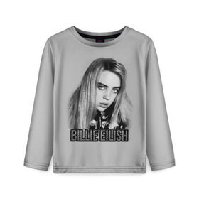 Детский лонгслив 3D с принтом BILLIE EILISH в Белгороде, 100% полиэстер | длинные рукава, круглый вырез горловины, полуприлегающий силуэт
 | ayelish | bad guy | bellyache | bilie eilish | bilie elish | billie | billie eilish | eilish | electronic | elish | music | били айлиш | билли айлиш | эйлиш | элиш