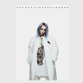 Скетчбук с принтом BILLIE EILISH в Белгороде, 100% бумага
 | 48 листов, плотность листов — 100 г/м2, плотность картонной обложки — 250 г/м2. Листы скреплены сверху удобной пружинной спиралью | ayelish | bad guy | bellyache | bilie eilish | bilie elish | billie | billie eilish | eilish | electronic | elish | music | били айлиш | билли айлиш | эйлиш | элиш