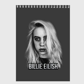 Скетчбук с принтом BILLIE EILISH в Белгороде, 100% бумага
 | 48 листов, плотность листов — 100 г/м2, плотность картонной обложки — 250 г/м2. Листы скреплены сверху удобной пружинной спиралью | ayelish | bad guy | bellyache | bilie eilish | bilie elish | billie | billie eilish | eilish | electronic | elish | music | били айлиш | билли айлиш | эйлиш | элиш