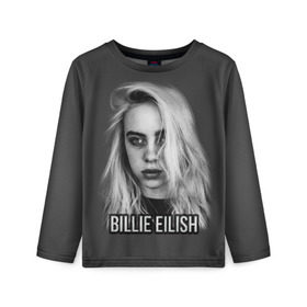 Детский лонгслив 3D с принтом BILLIE EILISH в Белгороде, 100% полиэстер | длинные рукава, круглый вырез горловины, полуприлегающий силуэт
 | ayelish | bad guy | bellyache | bilie eilish | bilie elish | billie | billie eilish | eilish | electronic | elish | music | били айлиш | билли айлиш | эйлиш | элиш