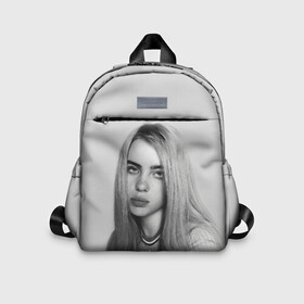 Детский рюкзак 3D с принтом BILLIE EILISH в Белгороде, 100% полиэстер | лямки с регулируемой длиной, сверху петелька, чтобы рюкзак можно было повесить на вешалку. Основное отделение закрывается на молнию, как и внешний карман. Внутри дополнительный карман. По бокам два дополнительных кармашка | ayelish | bad guy | bellyache | bilie eilish | bilie elish | billie | billie eilish | eilish | electronic | elish | music | били айлиш | билли айлиш | эйлиш | элиш