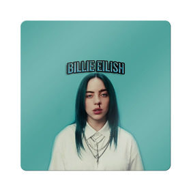 Магнит виниловый Квадрат с принтом BILLIE EILISH в Белгороде, полимерный материал с магнитным слоем | размер 9*9 см, закругленные углы | ayelish | bad guy | bellyache | bilie eilish | bilie elish | billie | billie eilish | eilish | electronic | elish | music | били айлиш | билли айлиш | эйлиш | элиш