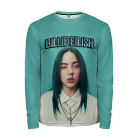 Мужской лонгслив 3D с принтом BILLIE EILISH в Белгороде, 100% полиэстер | длинные рукава, круглый вырез горловины, полуприлегающий силуэт | ayelish | bad guy | bellyache | bilie eilish | bilie elish | billie | billie eilish | eilish | electronic | elish | music | били айлиш | билли айлиш | эйлиш | элиш