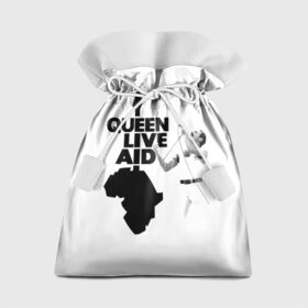 Подарочный 3D мешок с принтом Queen LIVE AID в Белгороде, 100% полиэстер | Размер: 29*39 см | bohemian | brian | freddie | john | mercury | must go on | queen | rhapsody | roger | taylor | the miracle | the show | богемская | рапсодия | роджер тейлор | фредди меркьюри