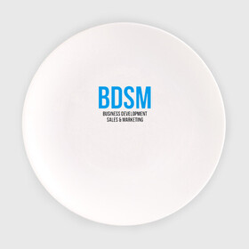 Тарелка с принтом BDSM в Белгороде, фарфор | диаметр - 210 мм
диаметр для нанесения принта - 120 мм | 