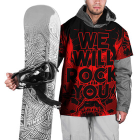 Накидка на куртку 3D с принтом We Will Rock You в Белгороде, 100% полиэстер |  | bohemian | brian | freddie | john | mercury | must go on | queen | rhapsody | roger | taylor | the miracle | the show | богемская | рапсодия | роджер тейлор | фредди меркьюри
