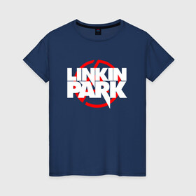 Женская футболка хлопок с принтом LINKIN PARK в Белгороде, 100% хлопок | прямой крой, круглый вырез горловины, длина до линии бедер, слегка спущенное плечо | chester bennington | linkin park | mike shinoda | линкин парк