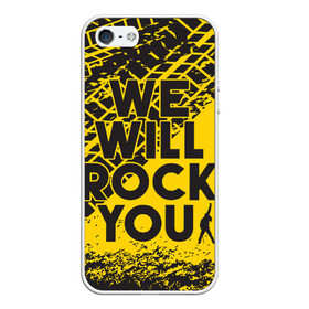 Чехол для iPhone 5/5S матовый с принтом We Will Rock You в Белгороде, Силикон | Область печати: задняя сторона чехла, без боковых панелей | bohemian | brian | freddie | john | mercury | must go on | queen | rhapsody | roger | taylor | the miracle | the show | богемская | рапсодия | роджер тейлор | фредди меркьюри