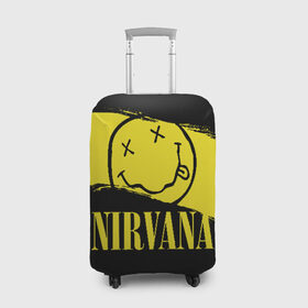 Чехол для чемодана 3D с принтом Nirvana в Белгороде, 86% полиэфир, 14% спандекс | двустороннее нанесение принта, прорези для ручек и колес | bleach | blew | cobain | dave | geffen | hormoaning | in utero | incesticide | krist | kurt | nevermind | nirvana | novoselic | rock | vevo | геффен | курт кобейн | нирвана | рок