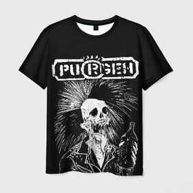 Мужская футболка 3D с принтом Purgen в Белгороде, 100% полиэфир | прямой крой, круглый вырез горловины, длина до линии бедер | punks | purgen | панки | пурген
