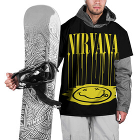 Накидка на куртку 3D с принтом Nirvana в Белгороде, 100% полиэстер |  | Тематика изображения на принте: bleach | blew | cobain | dave | geffen | hormoaning | in utero | incesticide | krist | kurt | nevermind | nirvana | novoselic | rock | vevo | геффен | курт кобейн | нирвана | рок
