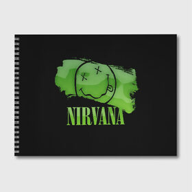 Альбом для рисования с принтом Nirvana в Белгороде, 100% бумага
 | матовая бумага, плотность 200 мг. | bleach | blew | cobain | dave | geffen | hormoaning | in utero | incesticide | krist | kurt | nevermind | nirvana | novoselic | rock | vevo | геффен | курт кобейн | нирвана | рок