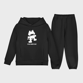 Детский костюм хлопок Oversize с принтом MONSTERCAT в Белгороде,  |  | cat | monster | monster cat | monstercat | кот | монстеркет