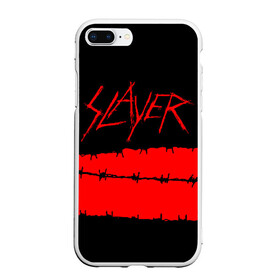 Чехол для iPhone 7Plus/8 Plus матовый с принтом SLAYER (7) в Белгороде, Силикон | Область печати: задняя сторона чехла, без боковых панелей | metal | music | rock | slayer | метал | музыка | рок