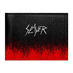 Обложка для студенческого билета с принтом SLAYER (14) в Белгороде, натуральная кожа | Размер: 11*8 см; Печать на всей внешней стороне | metal | music | rock | slayer | метал | музыка | рок