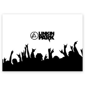 Поздравительная открытка с принтом LINKIN PARK | ЛИНКИН ПАРК в Белгороде, 100% бумага | плотность бумаги 280 г/м2, матовая, на обратной стороне линовка и место для марки
 | chester bennington | linkin park | mike shinoda | линкин парк