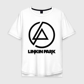 Мужская футболка хлопок Oversize с принтом LINKIN PARK в Белгороде, 100% хлопок | свободный крой, круглый ворот, “спинка” длиннее передней части | chester bennington | linkin park | mike shinoda | линкин парк