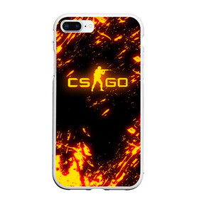 Чехол для iPhone 7Plus/8 Plus матовый с принтом CS GO FIRE в Белгороде, Силикон | Область печати: задняя сторона чехла, без боковых панелей | astralis | awp | counter strike | cs go | cs go global offensive | faze clan | hyper beast | team liquid | астралис | тим ликвид | фейз клан | хайпер бист