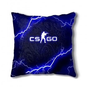 Подушка 3D с принтом CS GO LIGHTNING STYLE в Белгороде, наволочка – 100% полиэстер, наполнитель – холлофайбер (легкий наполнитель, не вызывает аллергию). | состоит из подушки и наволочки. Наволочка на молнии, легко снимается для стирки | astralis | awp | counter strike | cs go | cs go global offensive | faze clan | hyper beast | team liquid | thunder | астралис | молнии | тим ликвид | фейз клан | хайпер бист | шторм