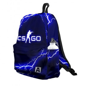 Рюкзак 3D с принтом CS GO LIGHTNING STYLE в Белгороде, 100% полиэстер | лямки с регулируемой длиной, сверху петелька, чтобы рюкзак можно было повесить на вешалку. Основное отделение закрывается на молнию, как и внешний карман. Внутри два дополнительных кармана, один из которых закрывается на молнию. По бокам два дополнительных кармашка | astralis | awp | counter strike | cs go | cs go global offensive | faze clan | hyper beast | team liquid | thunder | астралис | молнии | тим ликвид | фейз клан | хайпер бист | шторм