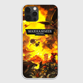 Чехол для iPhone 12 Pro с принтом WARHAMMER 40K в Белгороде, силикон | область печати: задняя сторона чехла, без боковых панелей | abaddon | armada | battlefleet gothic | black legion | warhammer 40k | абаддон | чёрный легион