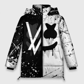 Женская зимняя куртка 3D с принтом ALAN WALKER x MARSHMELLO в Белгороде, верх — 100% полиэстер; подкладка — 100% полиэстер; утеплитель — 100% полиэстер | длина ниже бедра, силуэт Оверсайз. Есть воротник-стойка, отстегивающийся капюшон и ветрозащитная планка. 

Боковые карманы с листочкой на кнопках и внутренний карман на молнии | alan walker | aw | electro | electro music | marshmello | music | алан уокер | маршмелло | музыка | музыкант | электро | электронная музыка