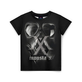 Детская футболка 3D с принтом Monsta X в Белгороде, 100% гипоаллергенный полиэфир | прямой крой, круглый вырез горловины, длина до линии бедер, чуть спущенное плечо, ткань немного тянется | dramarama | edm | hyungwon | idol | im | j pop | jooheon | k pop | kihyun | kpop | minhyuk | mv | shownu | the code | wonho | вонхо | монста х | хип хоп