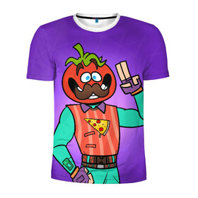Мужская футболка 3D спортивная с принтом Tomato в Белгороде, 100% полиэстер с улучшенными характеристиками | приталенный силуэт, круглая горловина, широкие плечи, сужается к линии бедра | Тематика изображения на принте: epic | fortnite | фортнайт | эпик