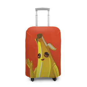 Чехол для чемодана 3D с принтом Banana в Белгороде, 86% полиэфир, 14% спандекс | двустороннее нанесение принта, прорези для ручек и колес | epic | fortnite | банан | фортнайт | эпик