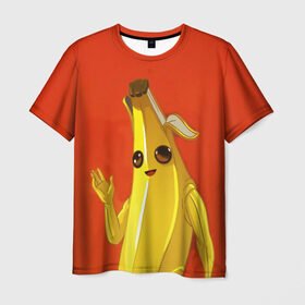 Мужская футболка 3D с принтом Banana в Белгороде, 100% полиэфир | прямой крой, круглый вырез горловины, длина до линии бедер | Тематика изображения на принте: epic | fortnite | банан | фортнайт | эпик